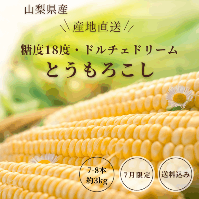 まるでフルーツ：とうもろこし3kg